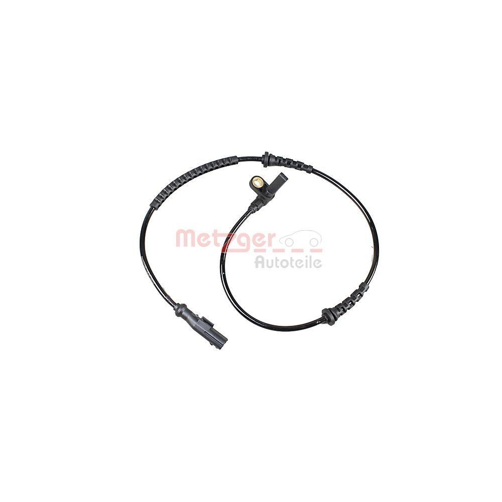 Sensor, Raddrehzahl METZGER 09001104 f&uuml;r RENAULT, Vorderachse links