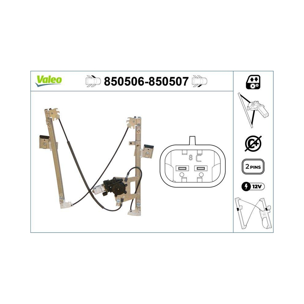 Fensterheber VALEO 850506 für FORD, vorne links