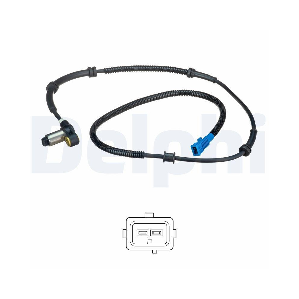 DELPHI SS20491 Sensor, Raddrehzahl f&uuml;r CITRO&Euml;N, Vorderachse