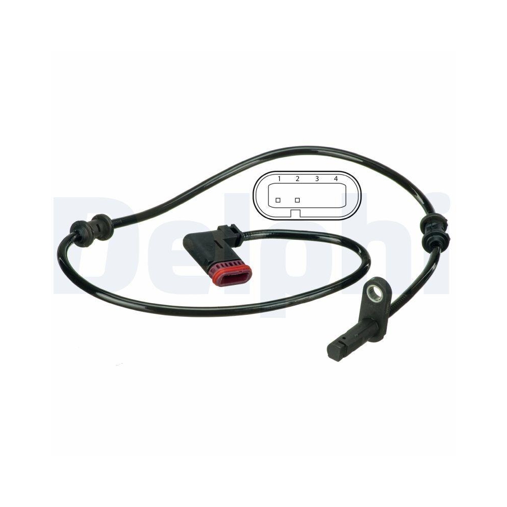 DELPHI SS20502 Sensor, Raddrehzahl f&uuml;r MERCEDES-BENZ, Hinterachse