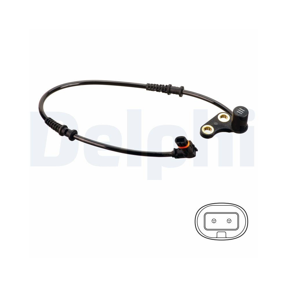 DELPHI SS20492 Sensor, Raddrehzahl f&uuml;r MERCEDES-BENZ, Vorderachse links