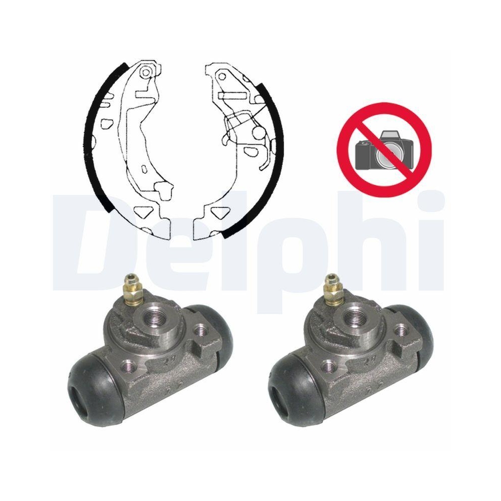 Bremsbackensatz DELPHI KP1009 für, Hinterachse