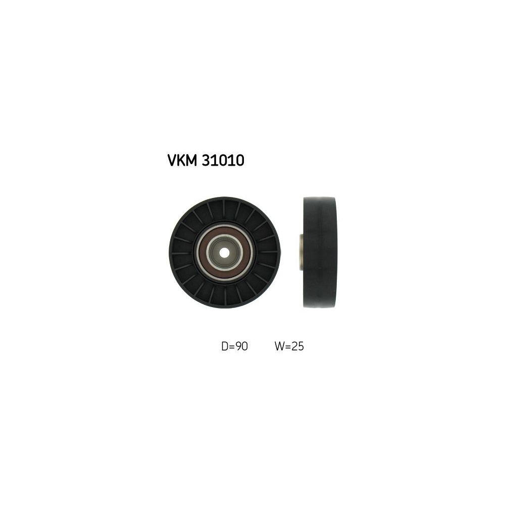 Umlenk-/F&uuml;hrungsrolle, Keilrippenriemen SKF VKM 31010 f&uuml;r AUDI, rechts unten