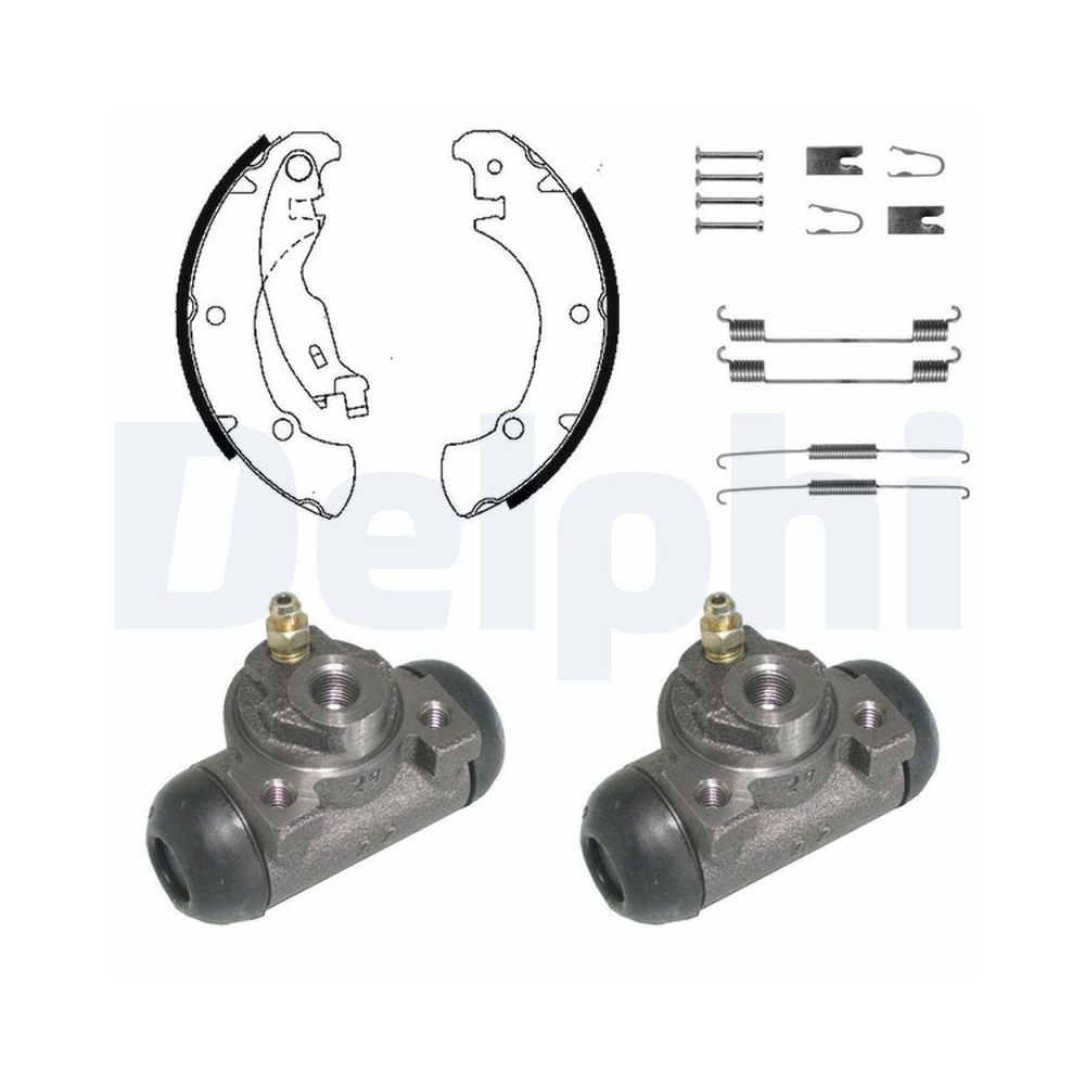 DELPHI KP1033 Bremsbackensatz f&uuml;r, Hinterachse