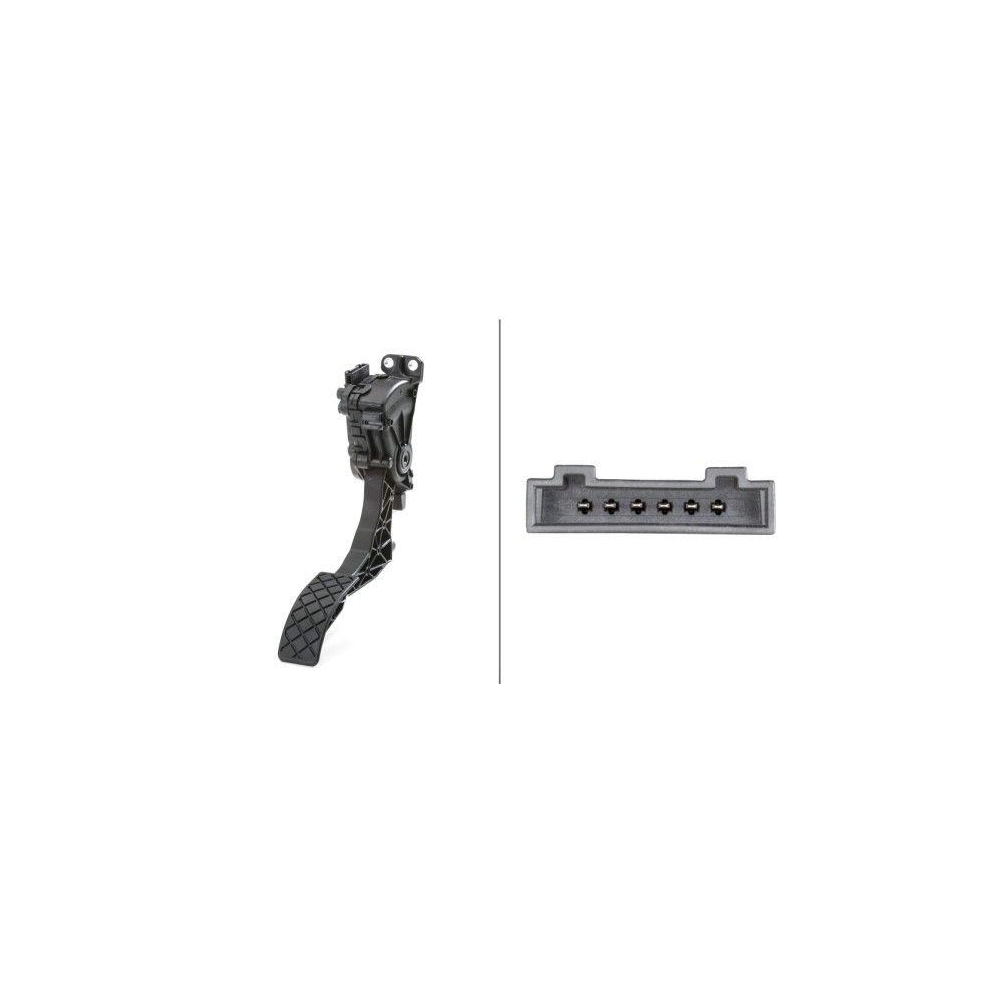 HELLA Sensor, Fahrpedalstellung 6PV 008 496-701 für AUDI SEAT SKODA VW