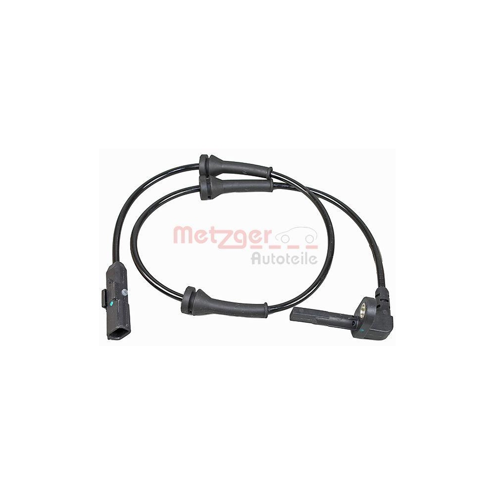 Sensor, Raddrehzahl METZGER 09001107 f&uuml;r RENAULT, Vorderachse links