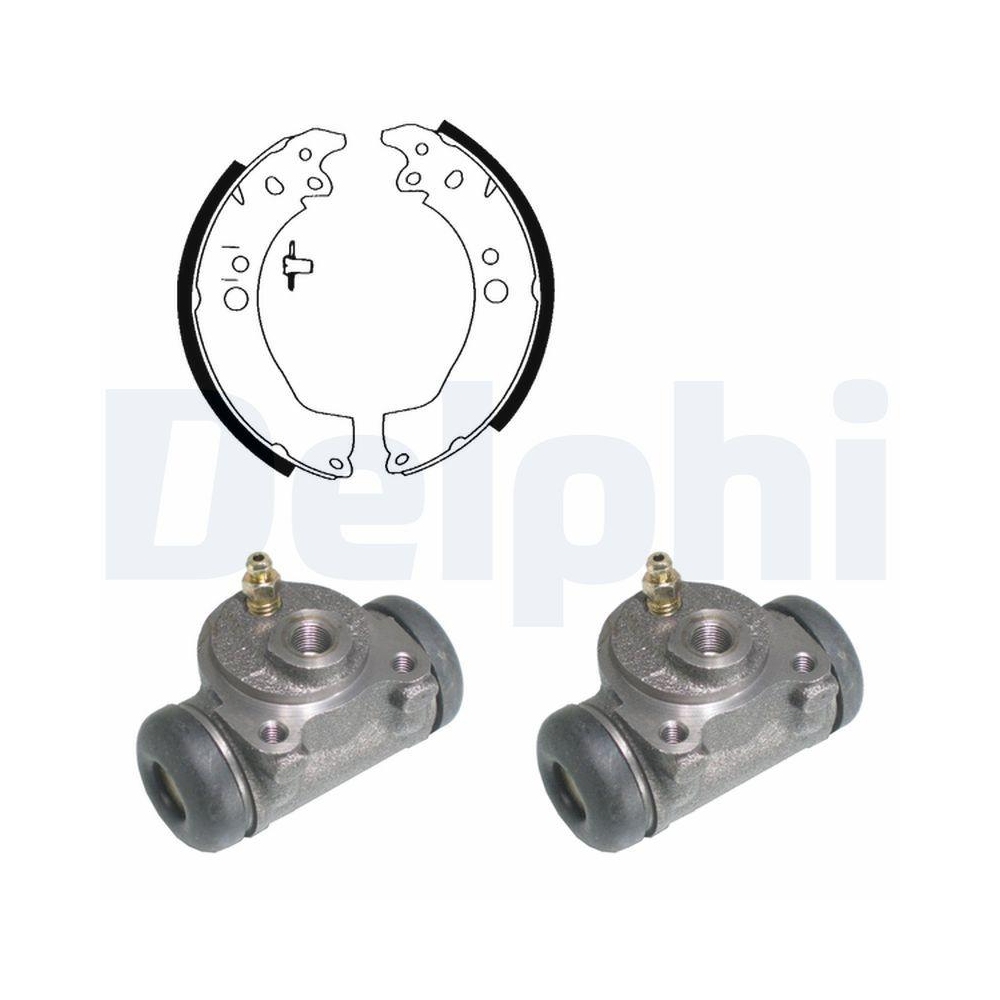 Bremsbackensatz DELPHI KP1034 für, Hinterachse