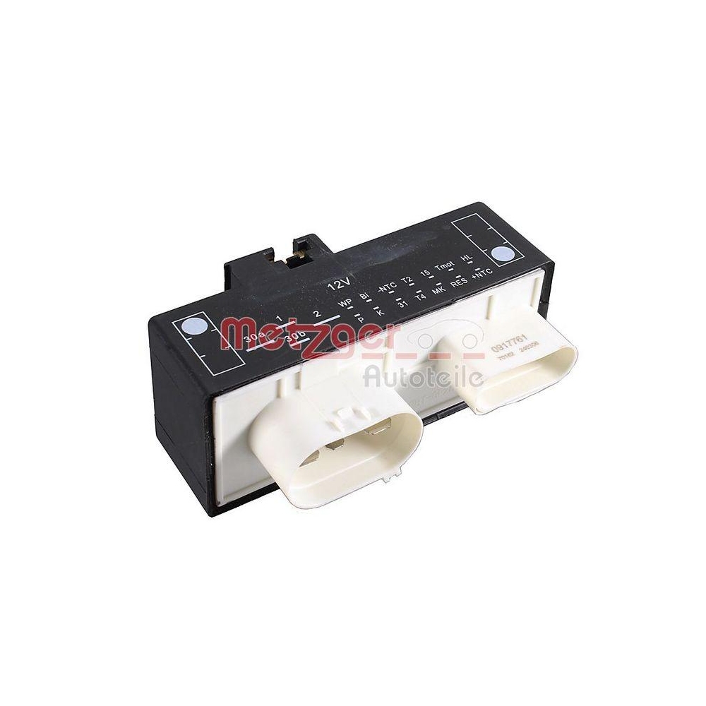 Steuergerät, Elektrolüfter (Motorkühlung) METZGER 0917761 für VAG