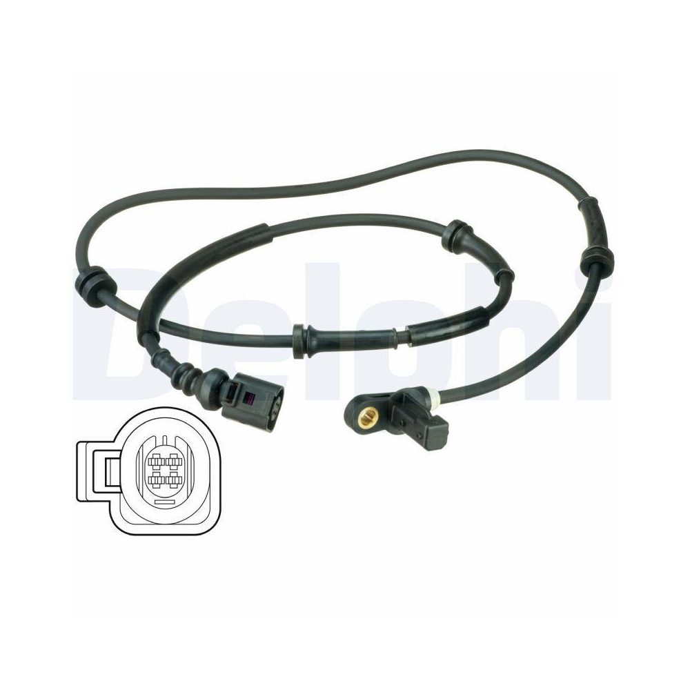 DELPHI SS20495 Sensor, Raddrehzahl f&uuml;r FORD SEAT VW VAG, Hinterachse
