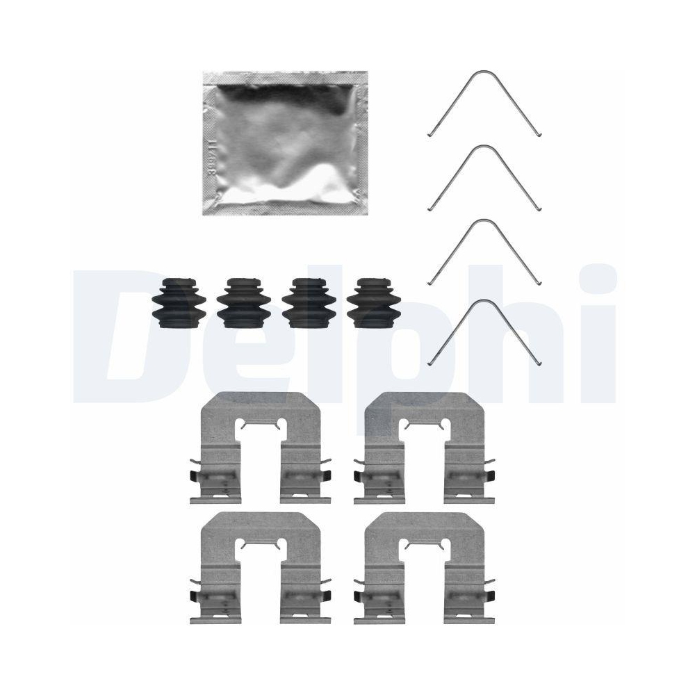 DELPHI LX0716 Zubeh&ouml;rsatz, Scheibenbremsbelag f&uuml;r, Hinterachse