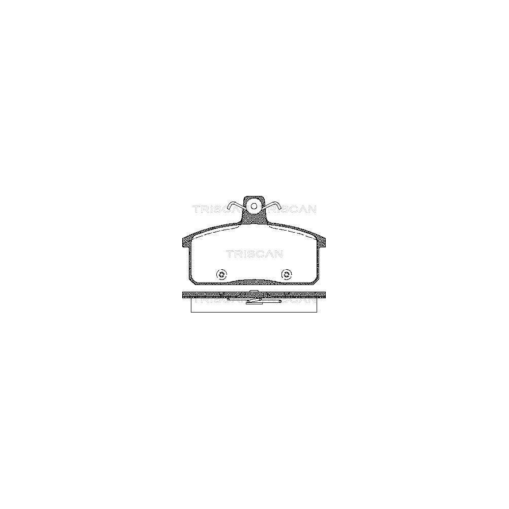 Bremsbelagsatz, Scheibenbremse TRISCAN 8110 69012 f&uuml;r IVECO SUZUKI SANTANA