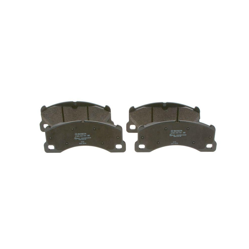 Bremsbelagsatz, Scheibenbremse BOSCH 0 986 494 787 f&uuml;r PORSCHE, Hinterachse