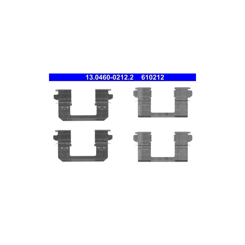Zubeh&ouml;rsatz, Scheibenbremsbelag ATE 13.0460-0212.2 f&uuml;r NISSAN, Vorderachse