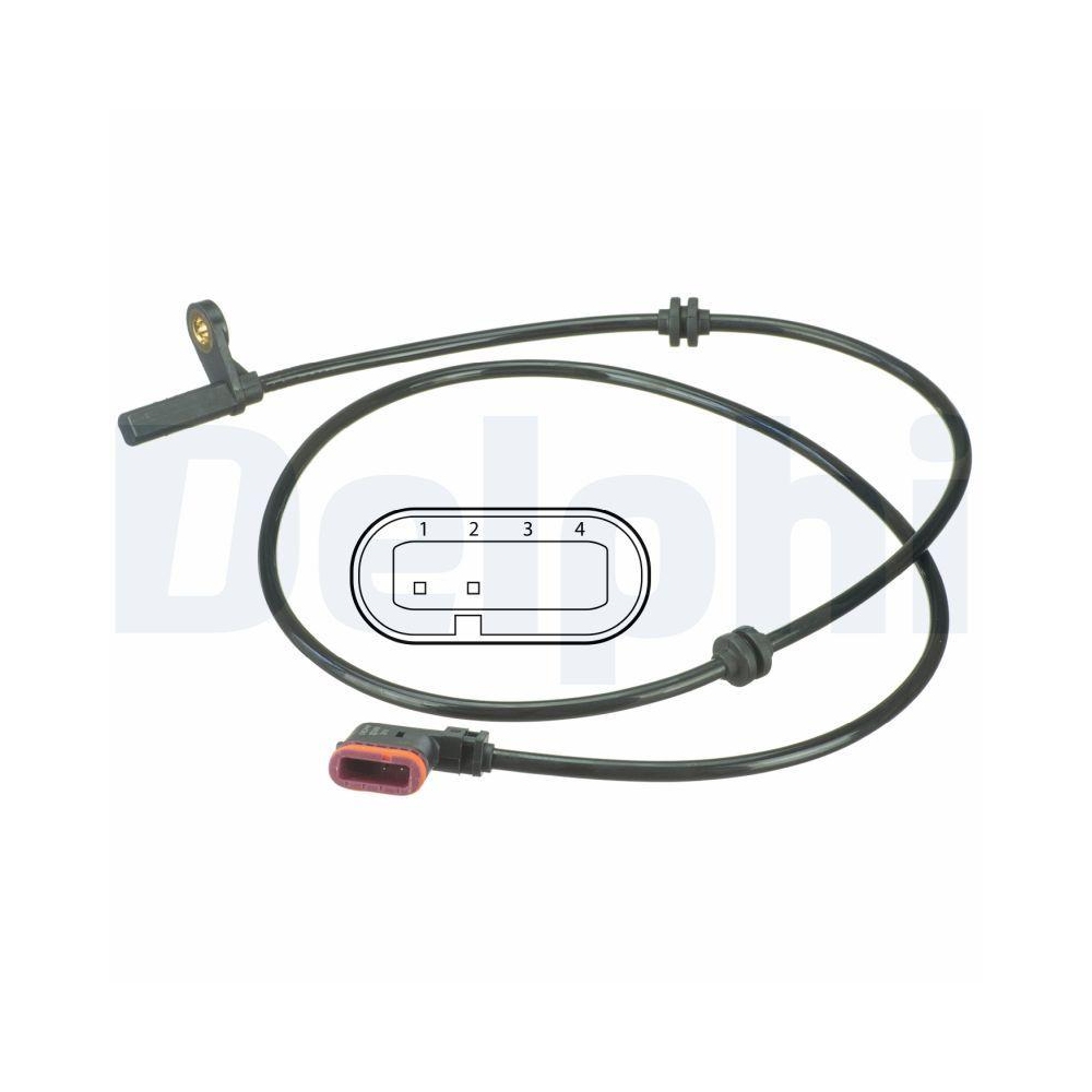 DELPHI SS20498 Sensor, Raddrehzahl f&uuml;r MERCEDES-BENZ, Hinterachse