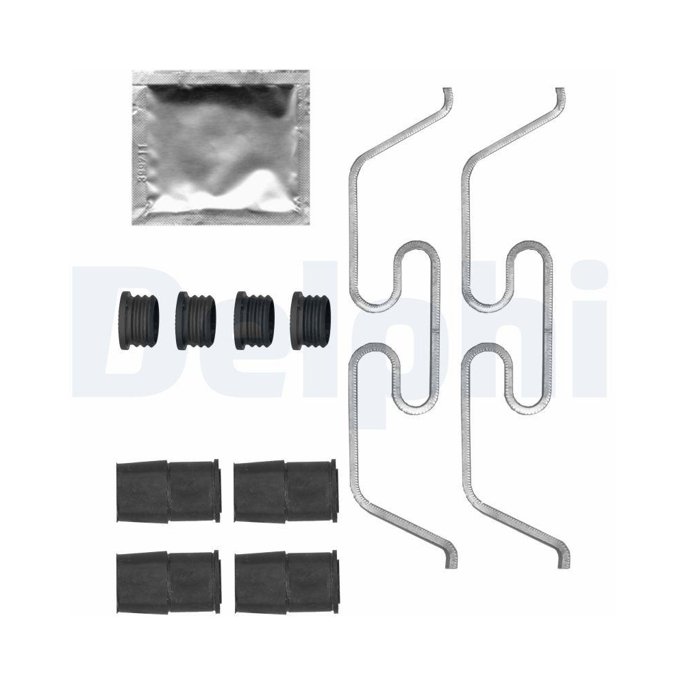 DELPHI LX0719 Zubeh&ouml;rsatz, Scheibenbremsbelag f&uuml;r, Hinterachse, Vorderachse