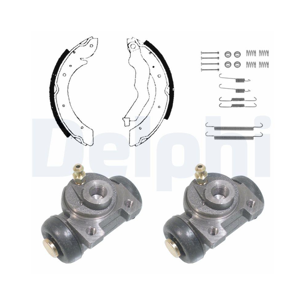 Bremsbackensatz DELPHI KP1057 für RENAULT, Hinterachse