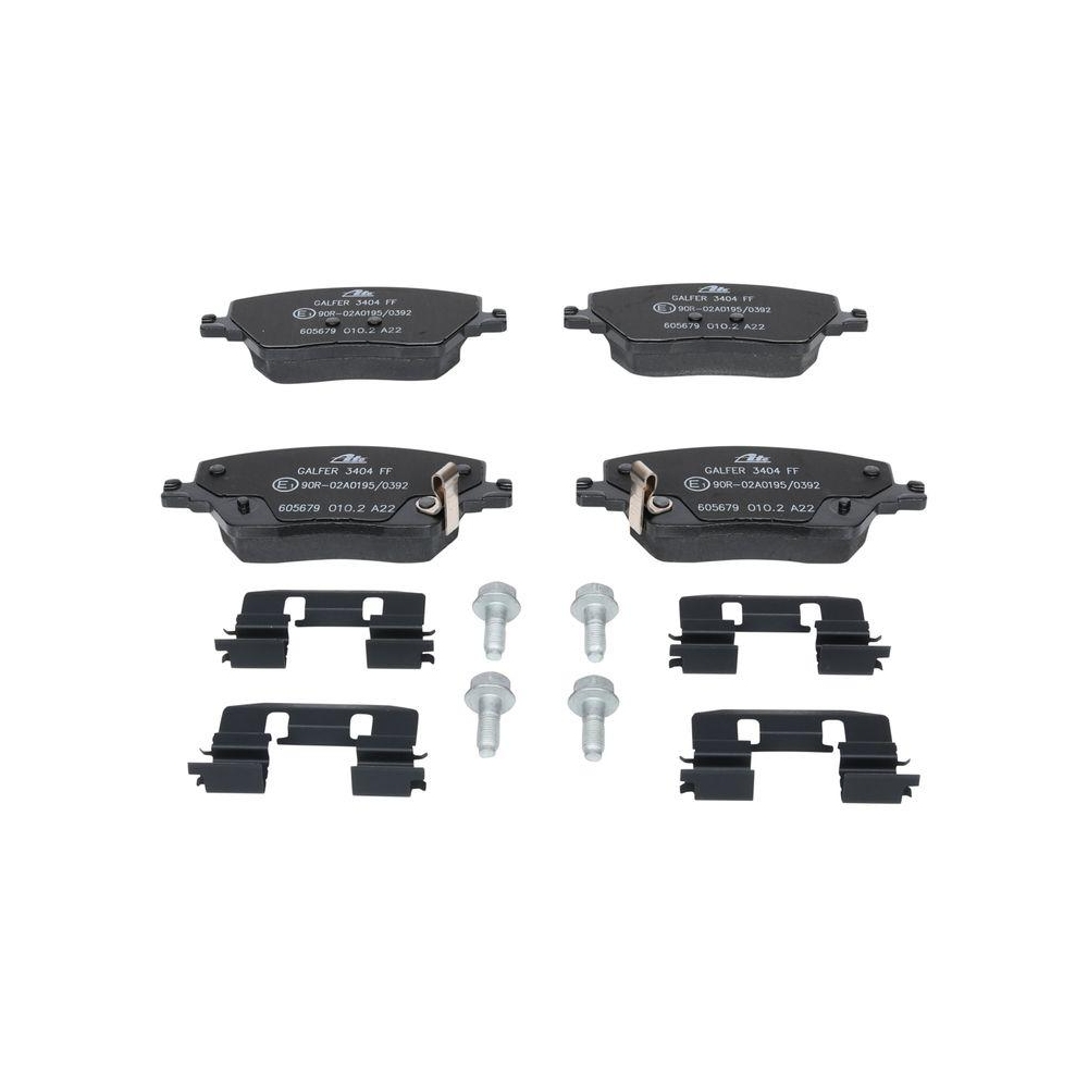 Bremsbelagsatz, Scheibenbremse ATE 13.0460-5679.2 f&uuml;r FIAT, Vorderachse