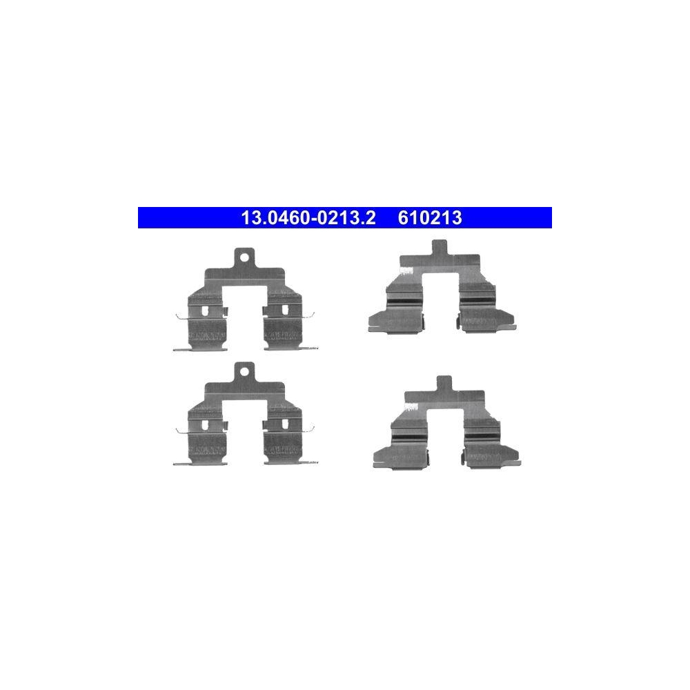 Zubeh&ouml;rsatz, Scheibenbremsbelag ATE 13.0460-0213.2 f&uuml;r NISSAN, Hinterachse