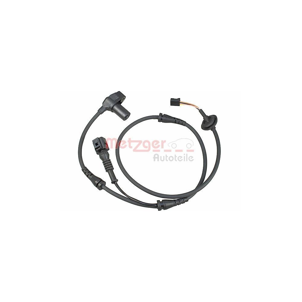Sensor, Raddrehzahl METZGER 0900507 f&uuml;r AUDI, Vorderachse links