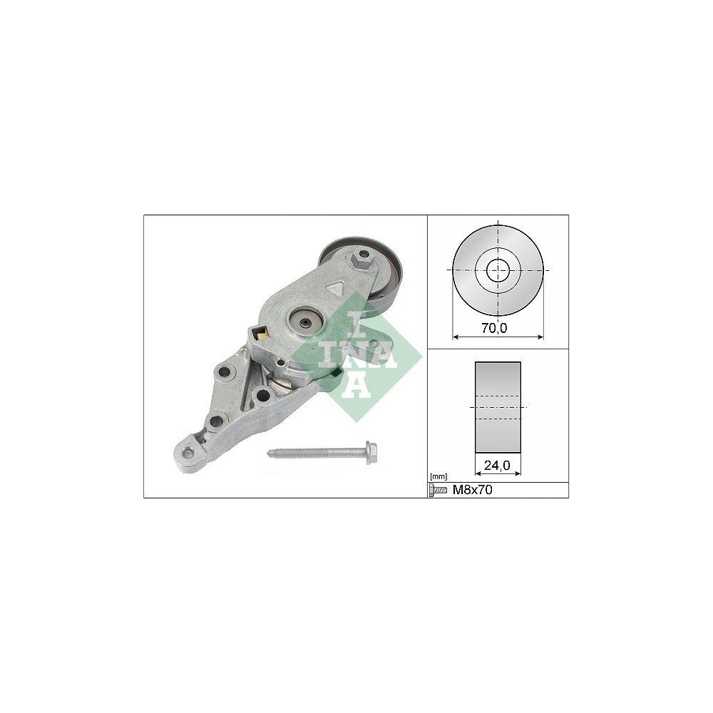 Riemenspanner, Keilrippenriemen Schaeffler INA 534 0140 30 für AUDI SEAT SKODA