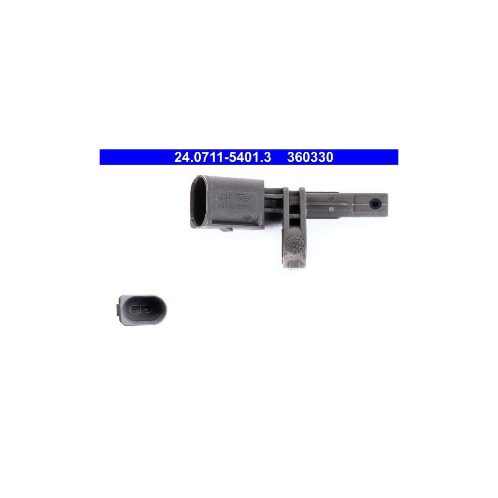 Sensor, Raddrehzahl ATE 24.0711-5401.3 f&uuml;r PORSCHE SEAT SKODA VAG
