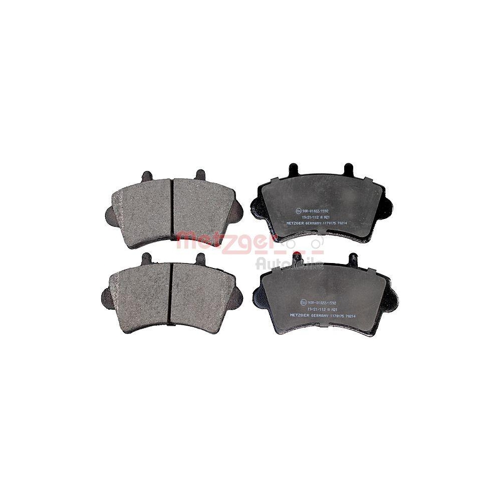 Bremsbelagsatz, Scheibenbremse METZGER 1170175 f&uuml;r NISSAN OPEL RENAULT