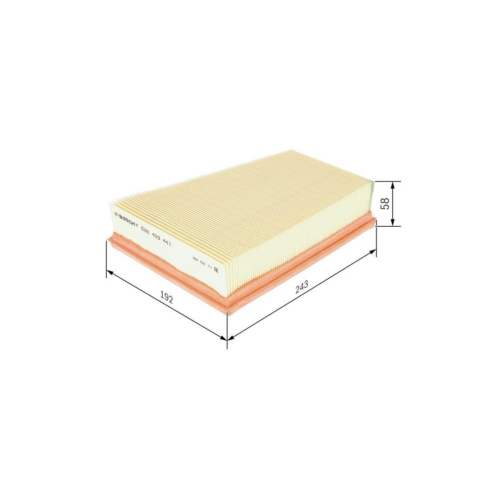 Luftfilter BOSCH F 026 400 441 f&uuml;r NISSAN RENAULT