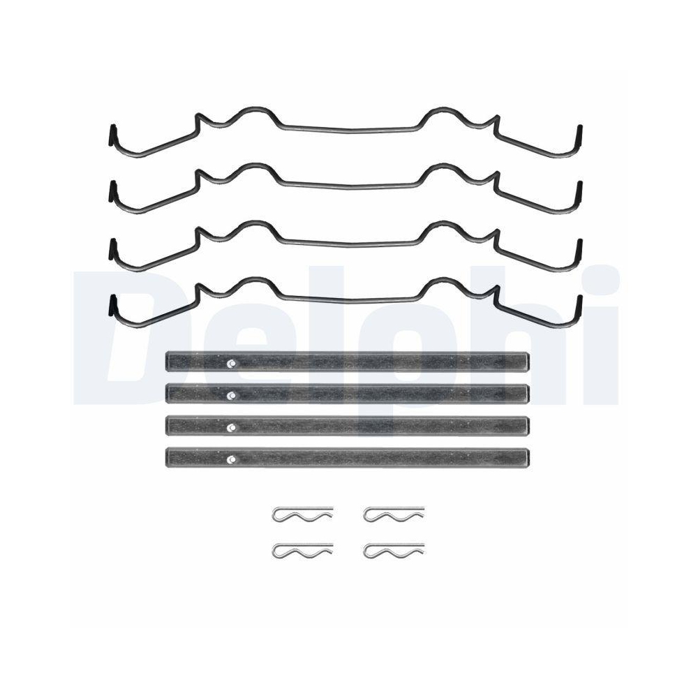 DELPHI LX0722 Zubeh&ouml;rsatz, Scheibenbremsbelag f&uuml;r, Vorderachse