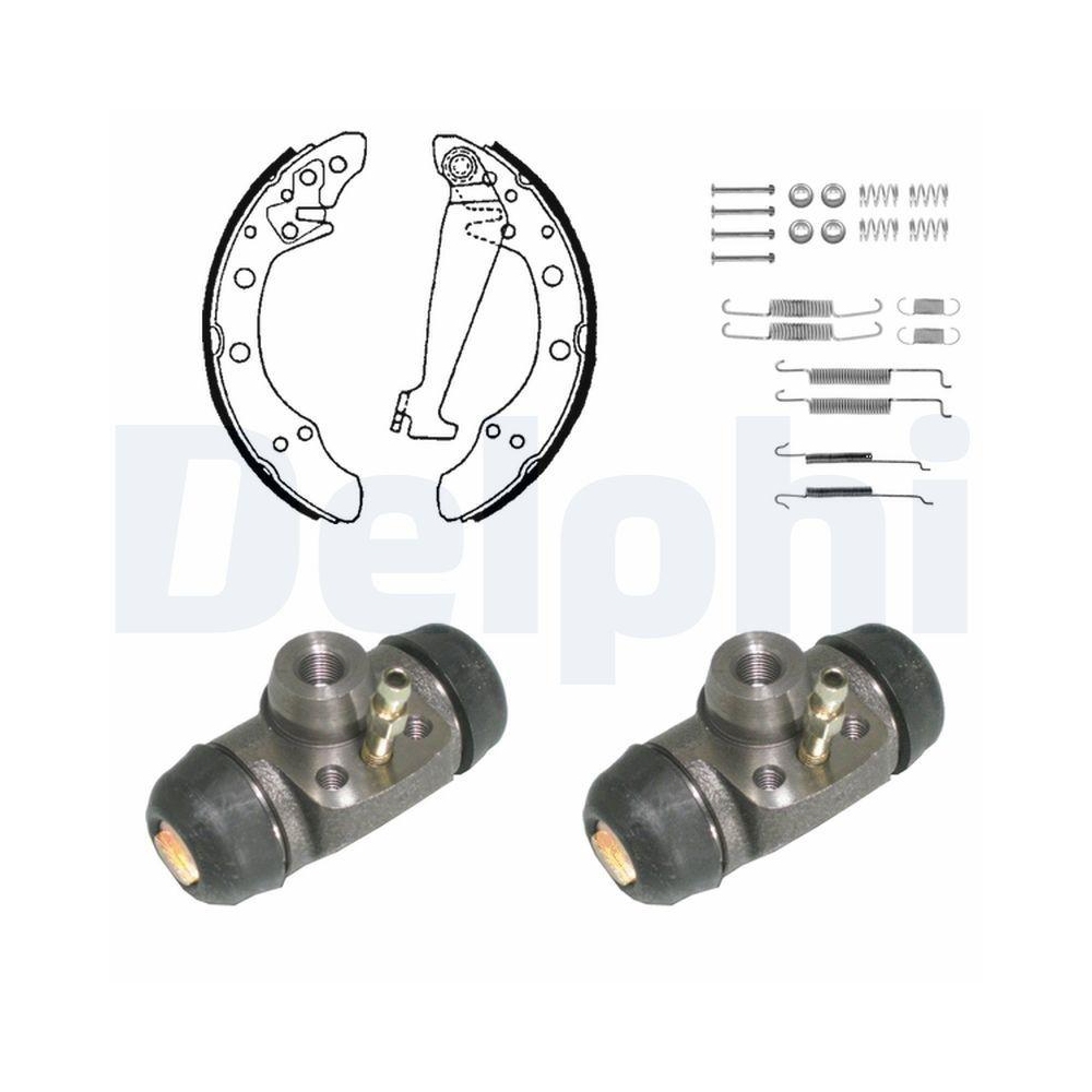 Bremsbackensatz DELPHI KP1063 für, Hinterachse