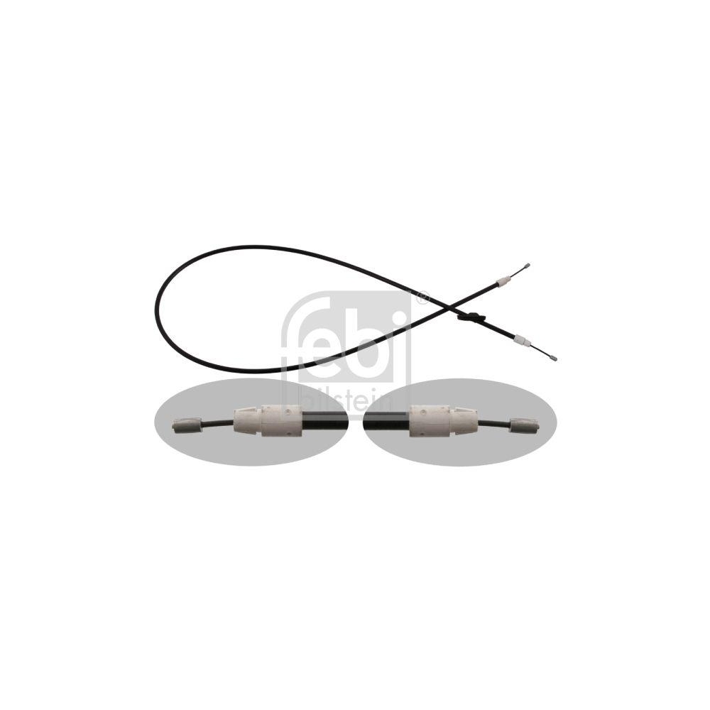 FEBI BILSTEIN Seilzug, Feststellbremse 34906 f&uuml;r MERCEDES-BENZ, vorne