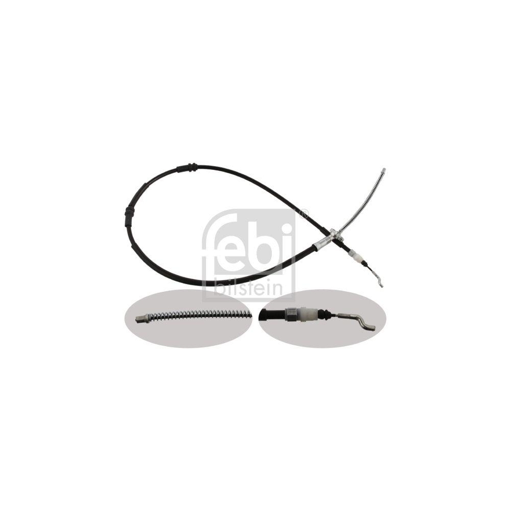 FEBI BILSTEIN Seilzug, Feststellbremse 36711 f&uuml;r VW, hinten links, hinten rechts