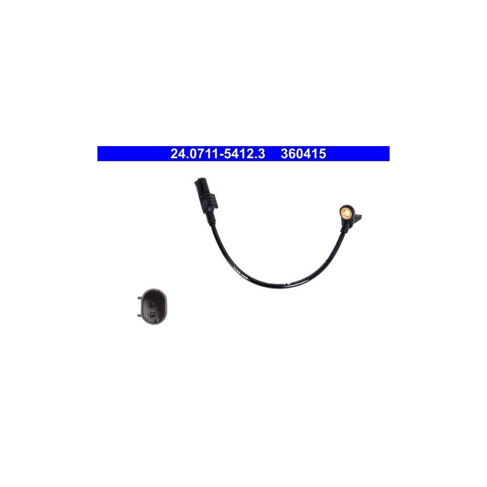 Sensor, Raddrehzahl ATE 24.0711-5412.3 f&uuml;r MERCEDES-BENZ, Hinterachse