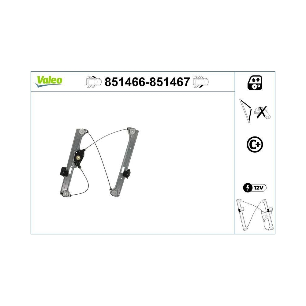 Fensterheber VALEO 851466 für BMW, vorne links
