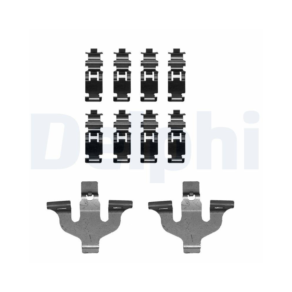 DELPHI LX0724 Zubeh&ouml;rsatz, Scheibenbremsbelag f&uuml;r, Vorderachse