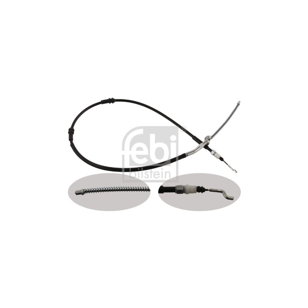 FEBI BILSTEIN Seilzug, Feststellbremse 36712 f&uuml;r VW, hinten links, hinten rechts