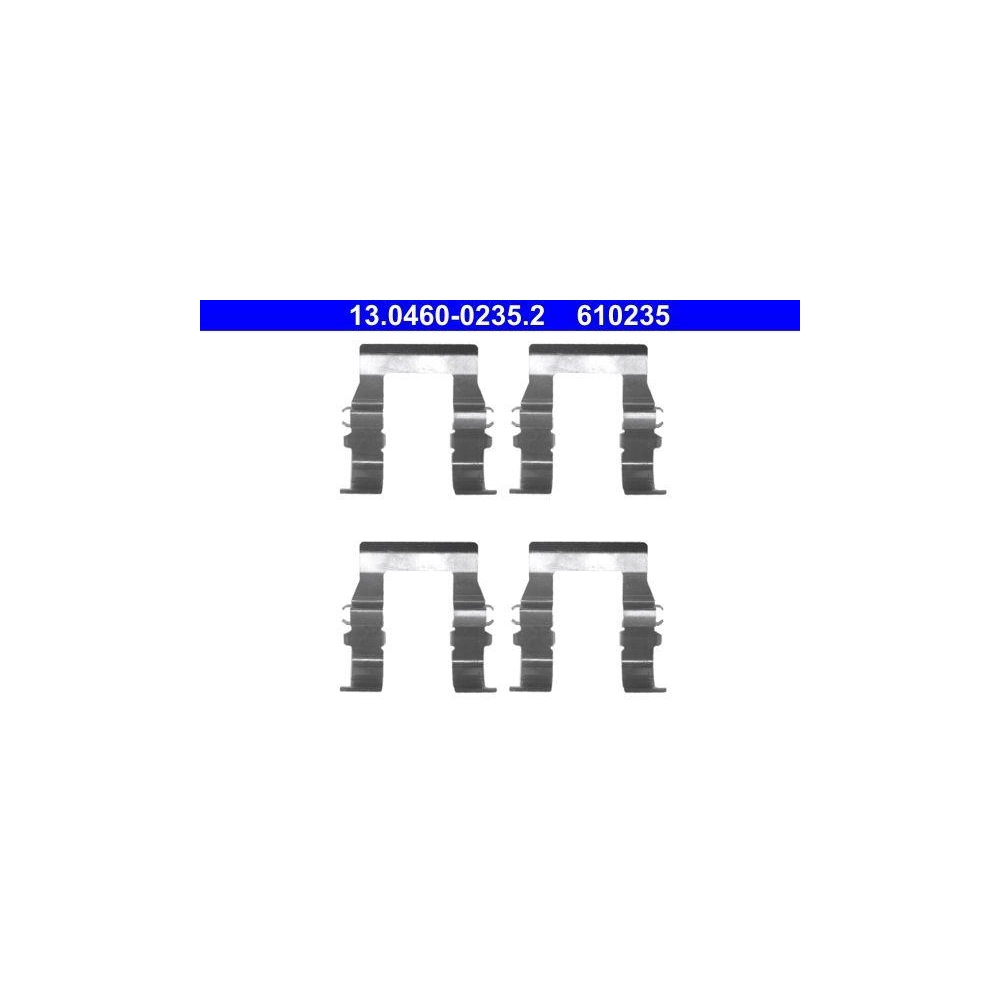 Zubeh&ouml;rsatz, Scheibenbremsbelag ATE 13.0460-0235.2 f&uuml;r MITSUBISHI, Vorderachse
