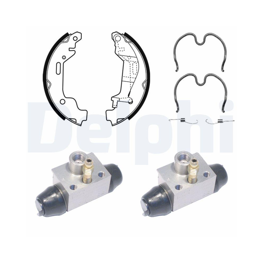 DELPHI KP1075 Bremsbackensatz f&uuml;r, Hinterachse
