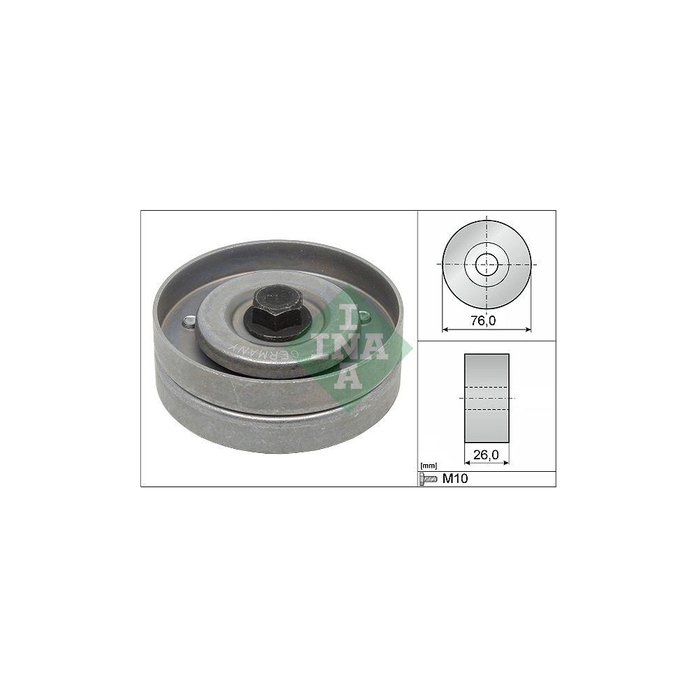 Umlenk-/F&uuml;hrungsrolle, Keilrippenriemen INA 532 0402 30 f&uuml;r HONDA ISUZU OPEL