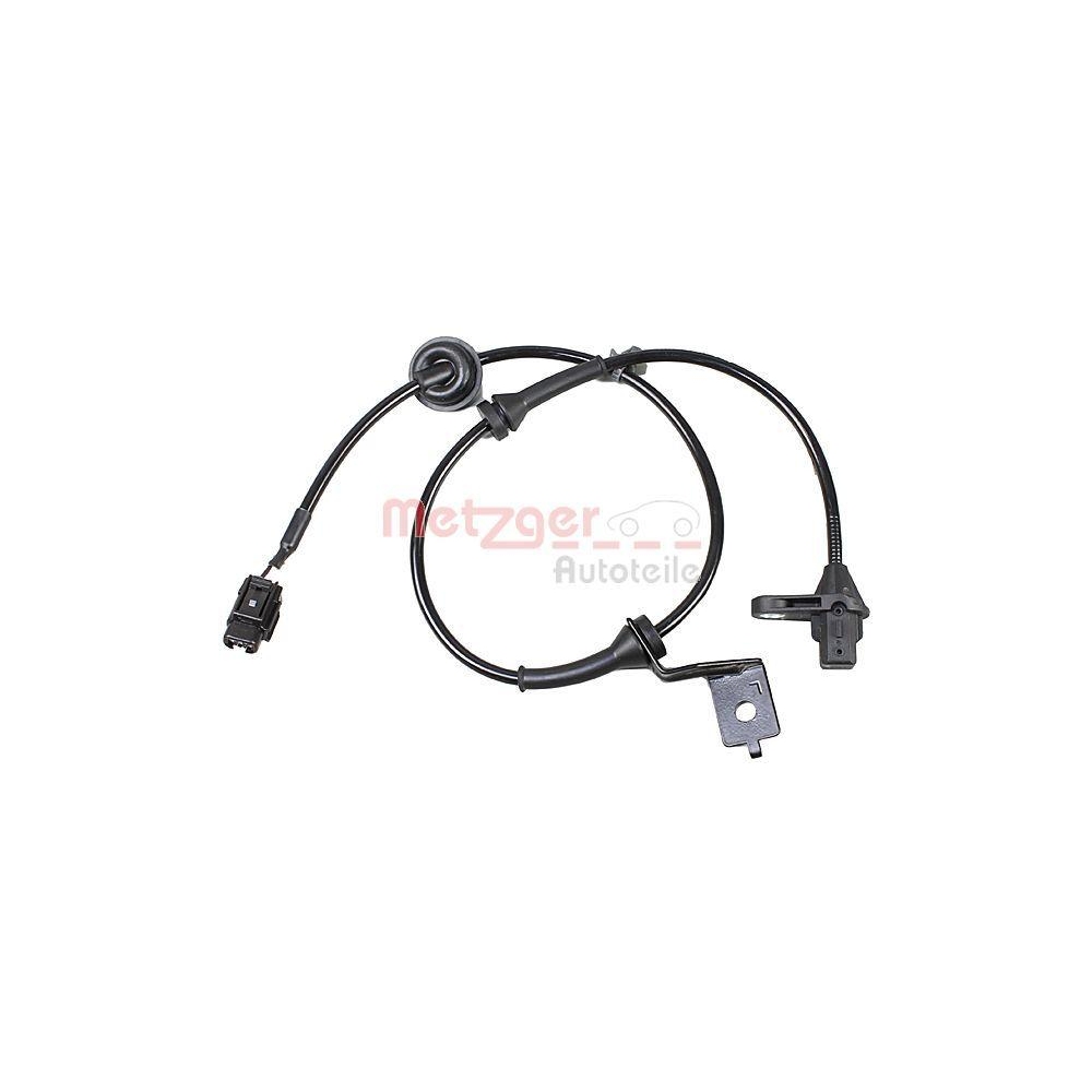 Sensor, Raddrehzahl METZGER 09001116 f&uuml;r NISSAN SUZUKI, Vorderachse links