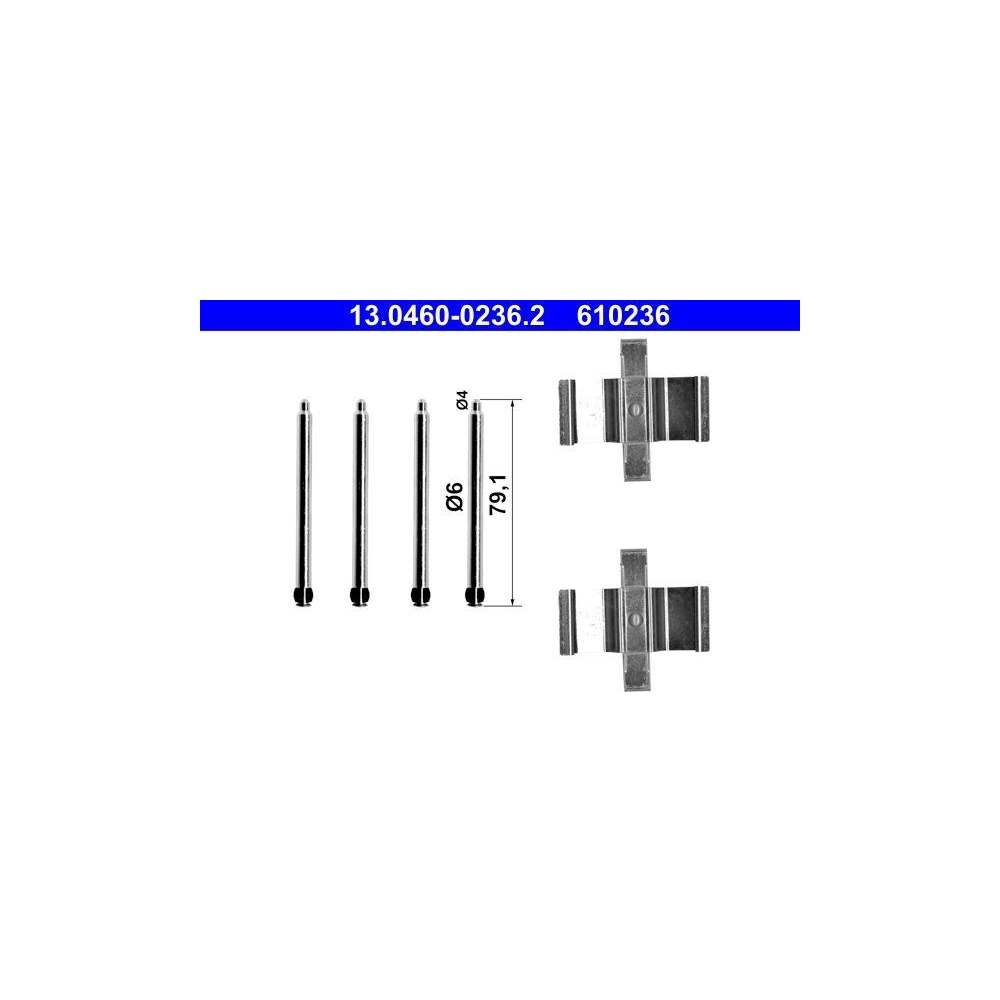 Zubeh&ouml;rsatz, Scheibenbremsbelag ATE 13.0460-0236.2 f&uuml;r MERCEDES-BENZ