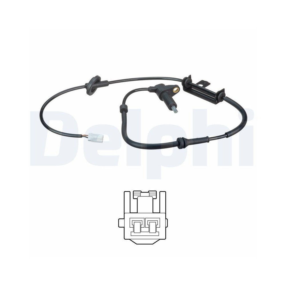 DELPHI SS20506 Sensor, Raddrehzahl f&uuml;r HYUNDAI, Hinterachse rechts