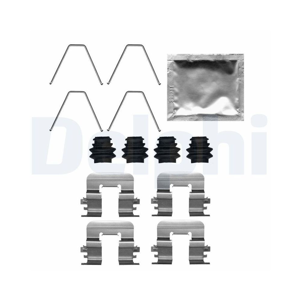 DELPHI LX0726 Zubeh&ouml;rsatz, Scheibenbremsbelag f&uuml;r, Hinterachse