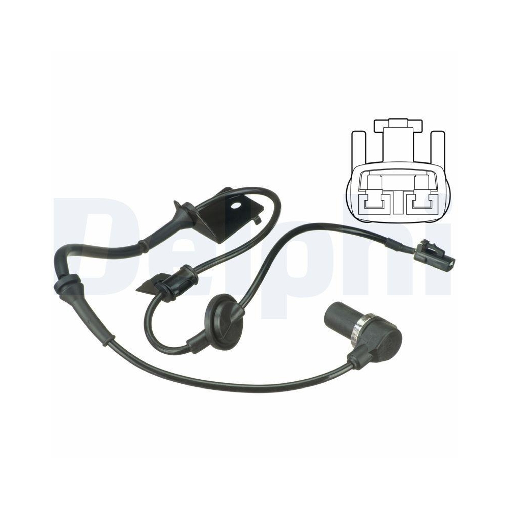 DELPHI SS20507 Sensor, Raddrehzahl f&uuml;r HYUNDAI, Vorderachse links