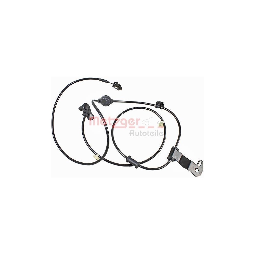 Sensor, Raddrehzahl METZGER 09001118 f&uuml;r NISSAN SUZUKI, Hinterachse links