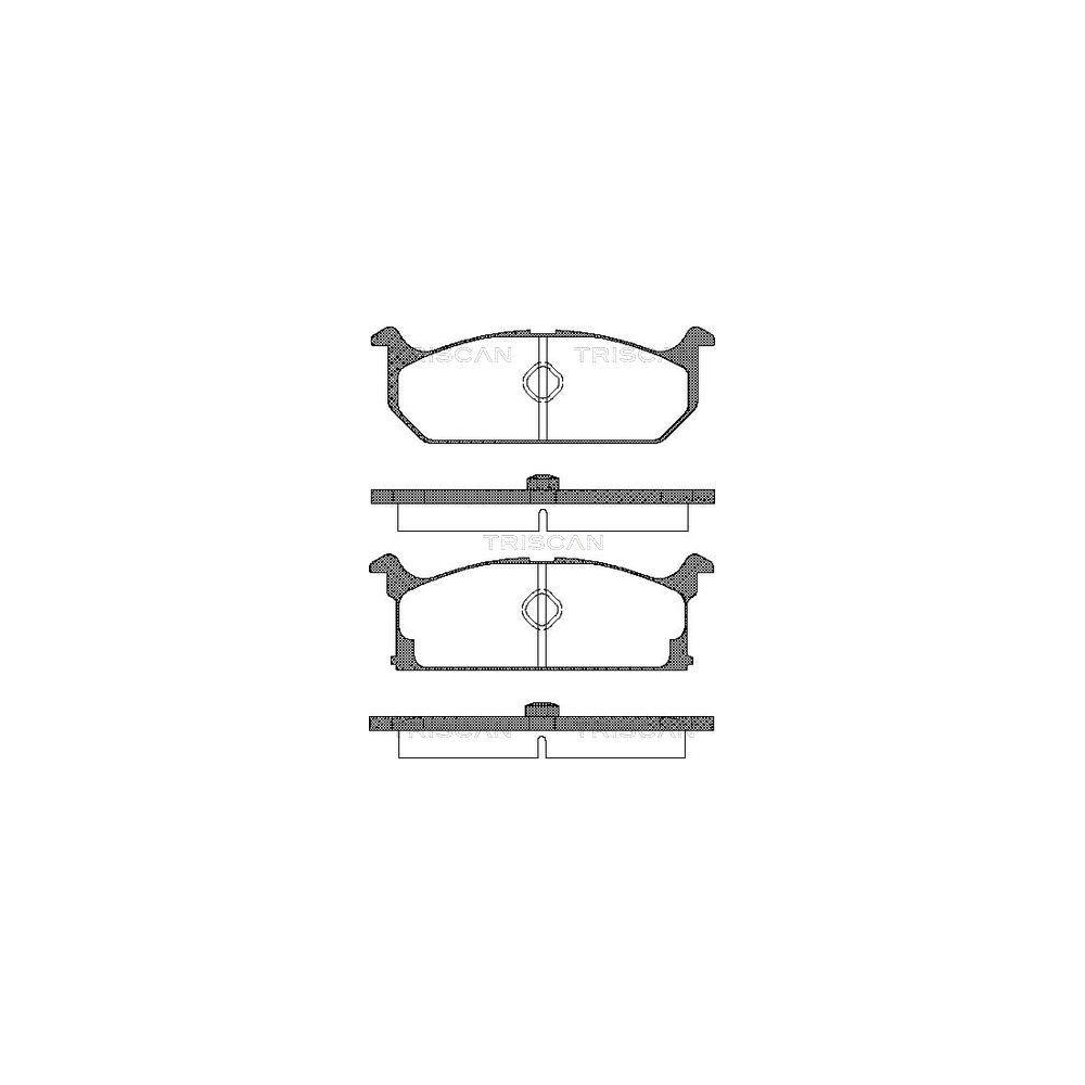 Bremsbelagsatz, Scheibenbremse TRISCAN 8110 69835 für SUZUKI, Vorderachse