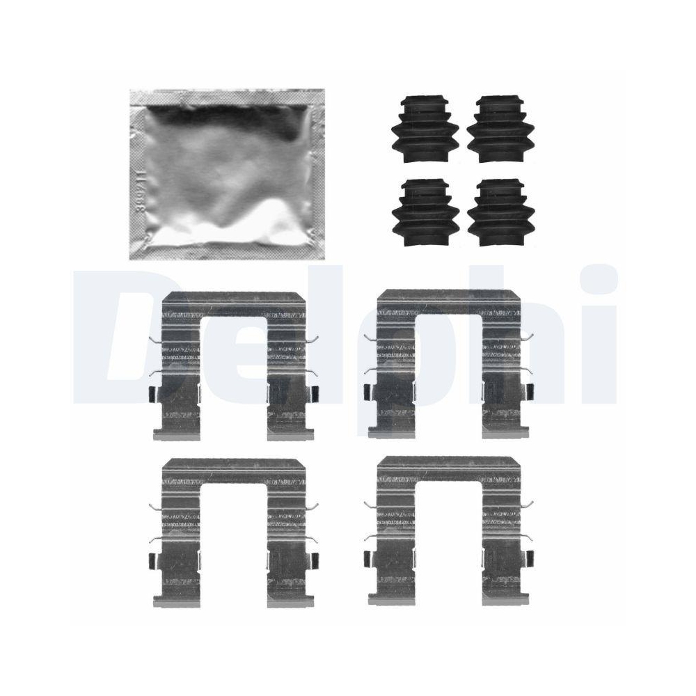 DELPHI LX0728 Zubeh&ouml;rsatz, Scheibenbremsbelag f&uuml;r, Hinterachse