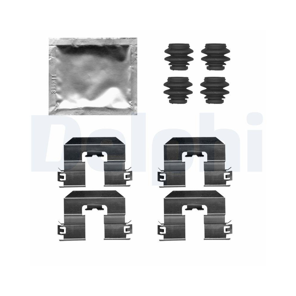 DELPHI LX0729 Zubeh&ouml;rsatz, Scheibenbremsbelag f&uuml;r, Hinterachse