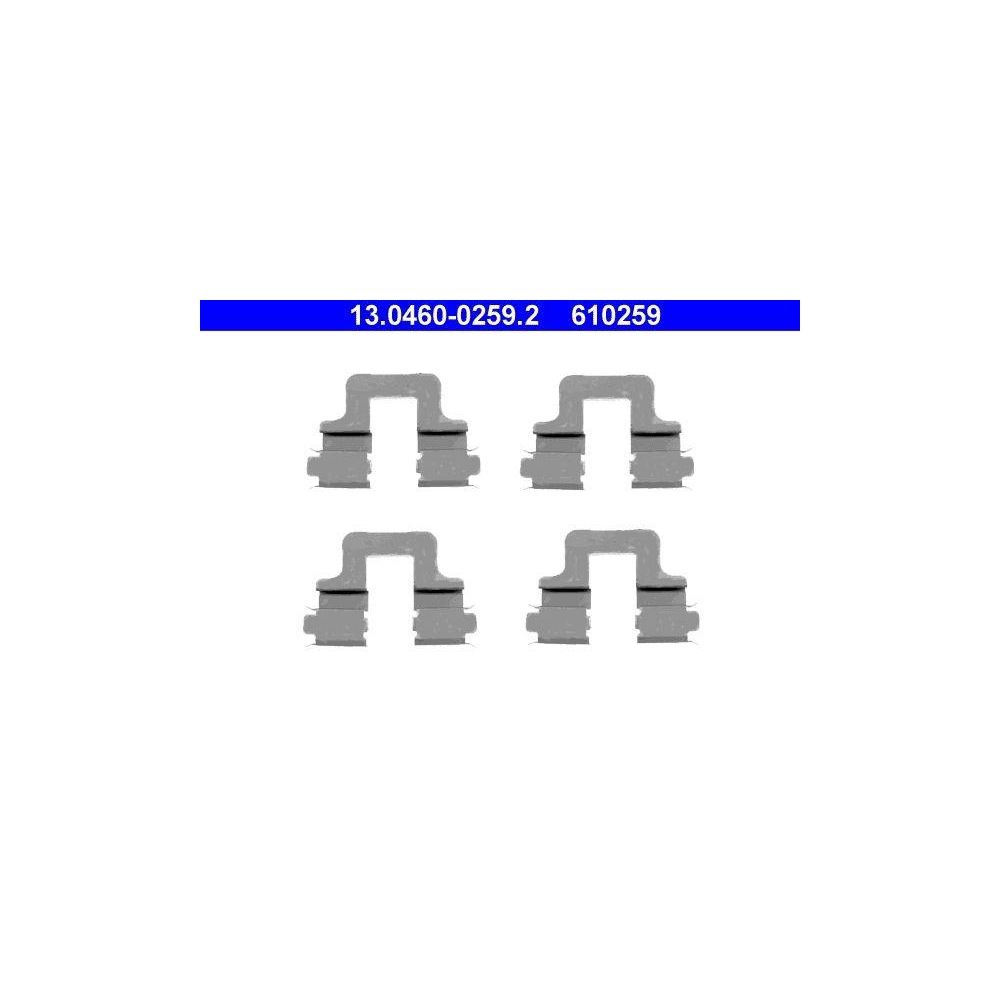 Zubeh&ouml;rsatz, Scheibenbremsbelag ATE 13.0460-0259.2 f&uuml;r VAG, Hinterachse