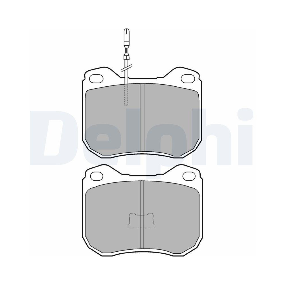 DELPHI LP108 Bremsbelagsatz, Scheibenbremse f&uuml;r PEUGEOT ROVER TALBOT LEYLAND DAF