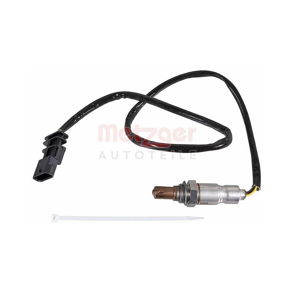 Lambdasonde METZGER 0893708 ORIGINAL ERSATZTEIL f&uuml;r FIAT, vor Katalysator